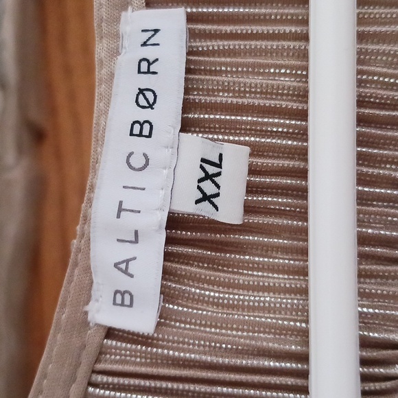 Beige Gold shimmering dress - Picture 5 of 6